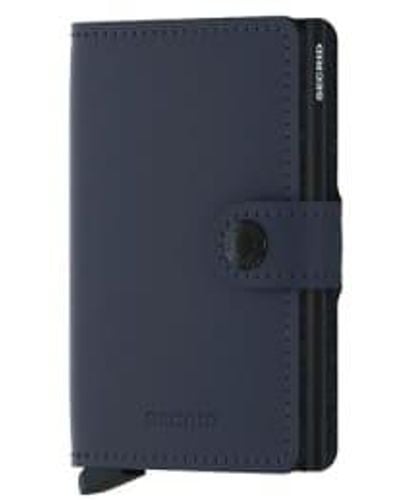 Secrid Mini Wallet Matte Night - Blu