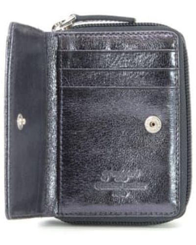 Golunski Small Leather Ladies Wallet Purse Black - Grey