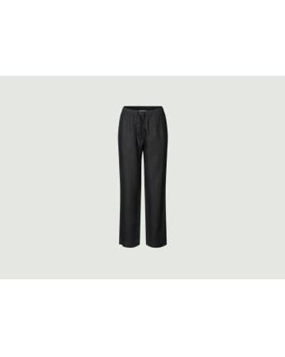 Samsøe & Samsøe Pantalon linge hoys - Noir