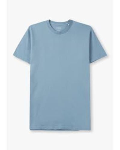 COLORFUL STANDARD Herren klassisches organisches t-shirt in seaside blau