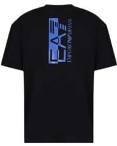 EA7 Camiseta con logotipo de – s, negro