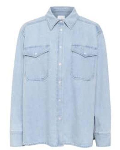 Not Specified Part Two Collette Shirt Denim - Blu