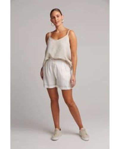 Eb & Ive Studio Linen Shorts Salt Xs - Grey