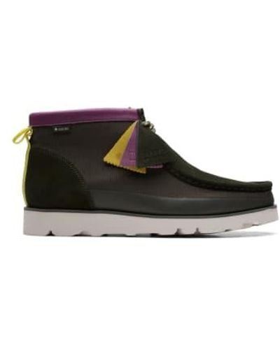 Clarks Wallabee 2.0 gore-tex grün & brombeere - Braun