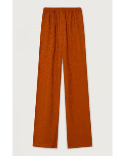 American Vintage Bukbay Trousers Pumpkin - Marrone