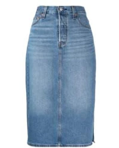 Levi's Levis Skirt For Woman A4711 0000 - Blu