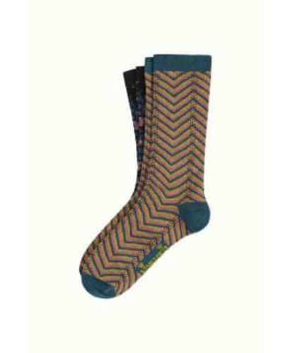 King Louie Dragonfly Clubbin Gift Box Socks Size 3-5 - Multicolour