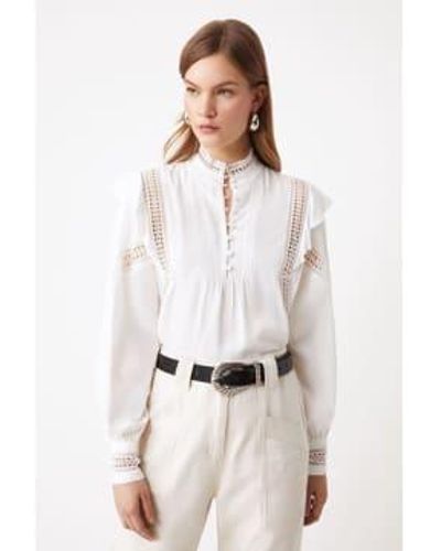 Suncoo Louxor detaillierte bluse - Weiß