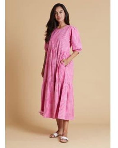 SZ Blockprints Gaia Dress Xs - Pink