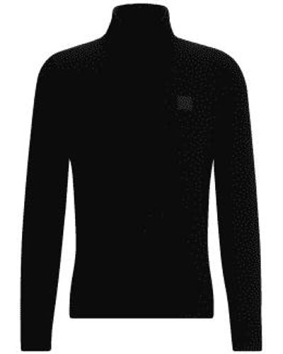 BOSS Akiro Roll Neck Sweater - Black