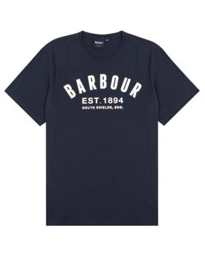 Barbour Ridge Logo T-shirt - Blue