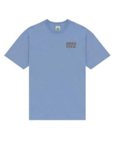 Hikerdelic T-shirt tronc ss en bleu fjord