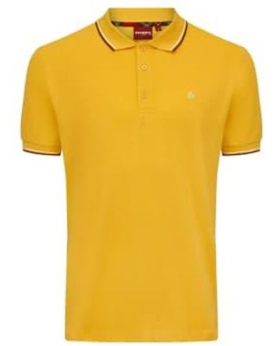 Merc London Card Polo Shirt Ochre M - Yellow