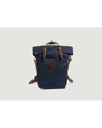 Bleu De Chauffe Remix Leather-trimmed Cotton-canvas Weekend Bag In