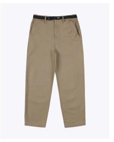 Wemoto Grover Cotton Twill Relaxed Pants - Green