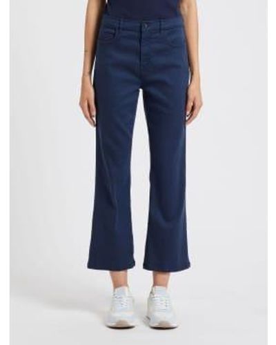 Marella Benzinblaue kick -flare -jeans