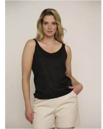 Rino & Pelle Bous Knitted Camisole Black