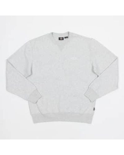 Dickies Summerdale sweatshirt in hellgrauer melange - Weiß