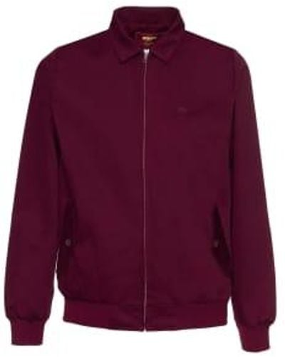 Merc London Harrington Cotton Jacket - Purple