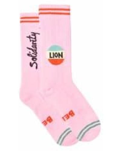 Bella Freud Lion Socks / Os - Pink