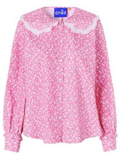 Crās Tuva Shirt Flora 40 - Pink