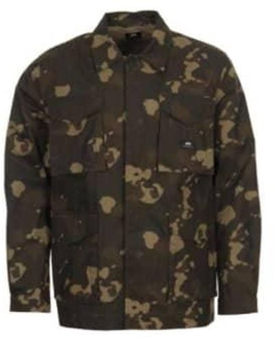 Edwin Kaki caporal jacket camo - Vert
