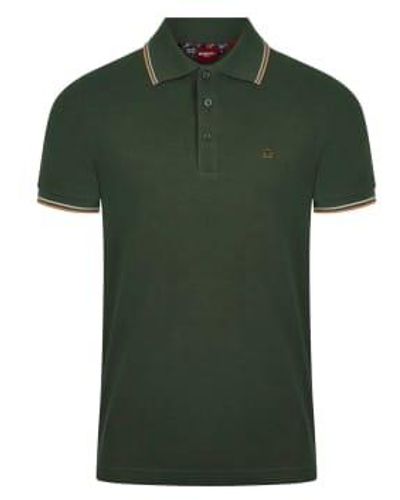 Merc London Card Polo Shirt - Green