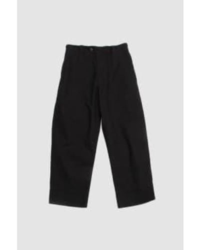 Margaret Howell Pintores pantalones cotton dry gabardina negra - Negro