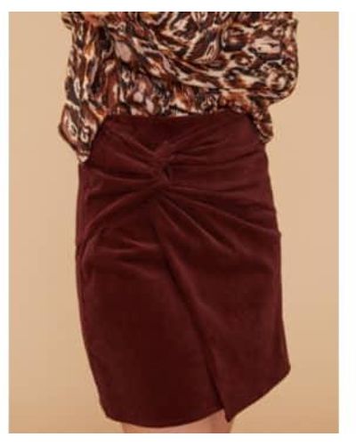 Louizon Cotton Vigna Skirt Cotton - Red