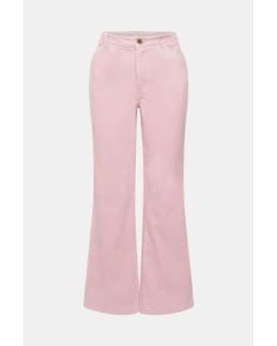 Esprit Wide Cord Pants - Pink