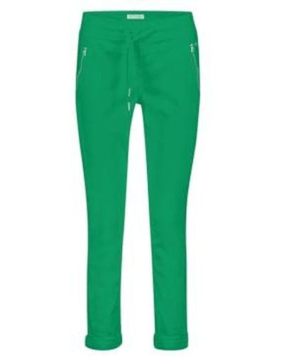 Red Button Trousers Button Trousers Tessy Crop Jog Green - Verde