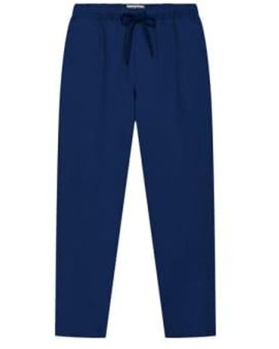 Komodo Agosto los pantalones lino marina - Azul