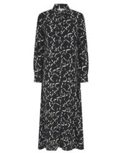 Nooki Design Robe imprimée avery en mélange noir