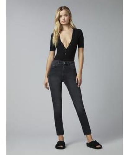 DL1961 Bella Slim High Rise Eclipse Vintage Jeans - Gris