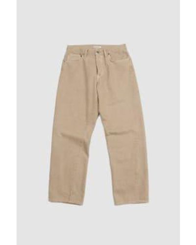 sunflower Wide Twist Trousers Vintage Sand - Natural