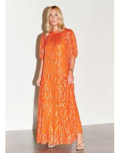 Never Fully Dressed Jacquard Bibi Dress 8 - Orange