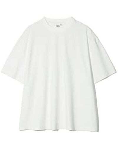 PARTIMENTO T-shirt lavé vintage en blanc