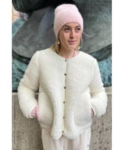 Yoko Wool Sheep By The Sea Kally Natural Jacket Xl - Grey