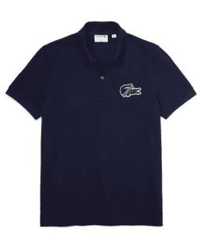 Lacoste Holiday Polo Shirt Organic Cotton Piqué Dark Navy M - Blue