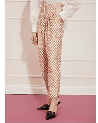 Sister Jane Dream Round Up Scallop Peg Trousers - Rosa