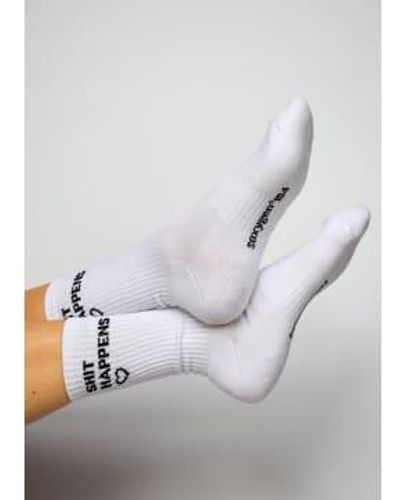 soxygen Scheiße passiert klassische Socken - Weiß
