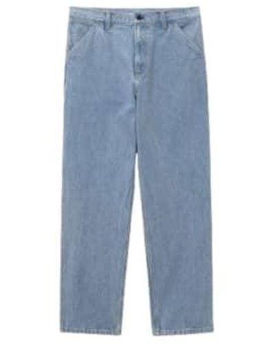 Carhartt Jeans el hombre i032024 piedra azul blanqueada