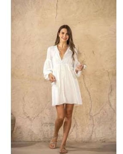 Scarlett Poppies Paros Coverup Dress Small - Natural