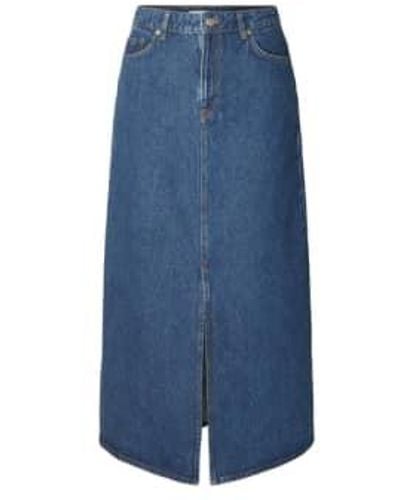 SELECTED Esther Skirt Xs - Blue