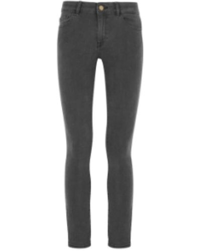 DL1961 Dark Charcoal Florence Skinny Jeans Battle - Grigio
