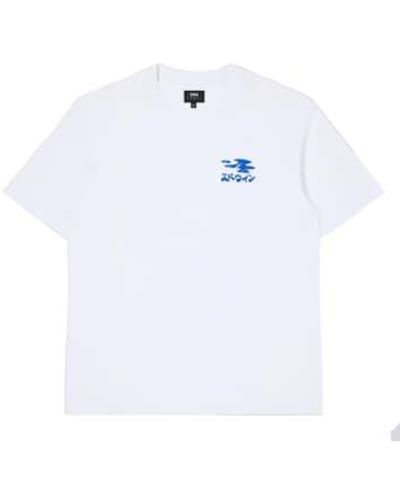 Edwin Mantener una camiseta manga corta hidratada - Blanco