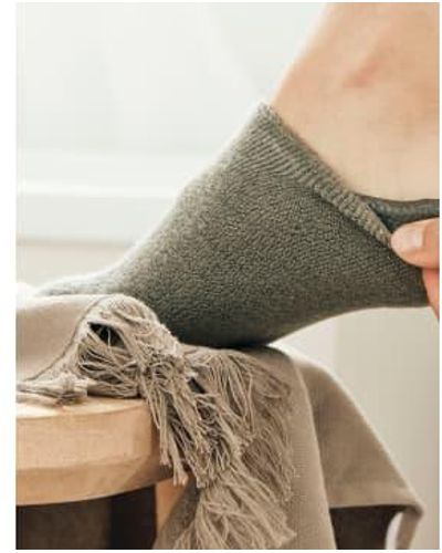 Meraki Lavender Moisturising Socks With Vitamin E One Size - Grey