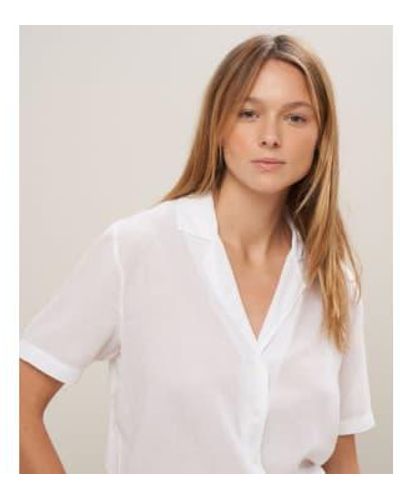 Hartford Tomus Short Sleeved Jersey Shirt - Bianco