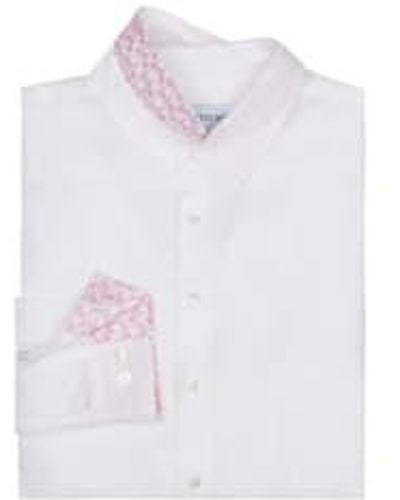 Pinkhouse Mustique Camisa lino blanco