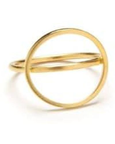 Dlirio Goldener Ring Indien - Mettallic